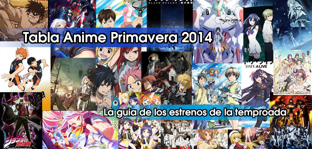Tabla de Anime: Estrenos de la Temporada Primavera 2014 | leviatan news &  reviews